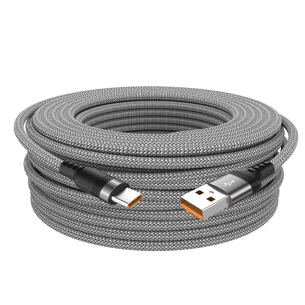 USB TYPE C Cable 5A Super Fast Charge Cable for Iphone 15 16 17 Full Range Huawei Samsung Oppo Oneplus Universal USB C Extension