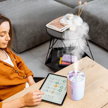 180ML Mini Air Humidifier Aromatherapy Diffuser Essential Oil Aromatherapy Spray Household Bedroom Car Mounted Mute Humidifier