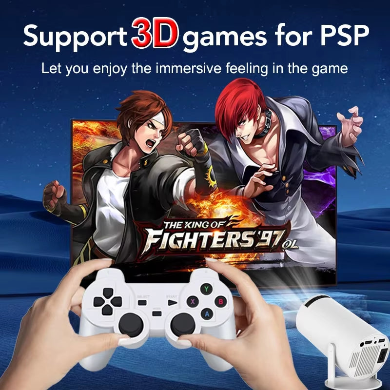 Retro Video Game Consoles Portable Intelligent 4K 1080P Projector Remote Control Mini Android Home for N64 Game Box